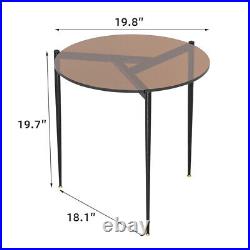 Sophisticated Ash Glass Coffee Table Modern Tables with Solid Steel Legs Gray Gold