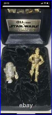 Star Wars Pure Gold 24K Pure Silver Silver 925 Figure Set RARE item C-3PO R2-D2