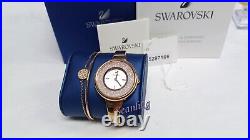 Swarovski Crystalline Pure Watch 34mm WithGinger Bangle Set ROS NEW 5297166