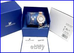 Swarovski Crystalline Pure Watch 34mm WithGinger Bangle Set ROS NEW 5297166