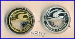 The Perth Mint's Treasure of Australia Pure 1oz. Gold & 1oz. Silver set of 2 coins