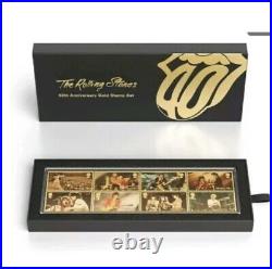 The Rolling Stones Gold Stamp Set 60th Anniversary Plated in Pure 24 Carat Gold