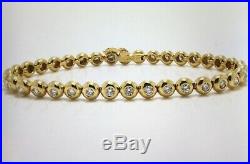 Tiffany & Co Jazz 2.8 Ct Diamond Bezel Set Bracelet 18k Gold Box Receipt Perfect