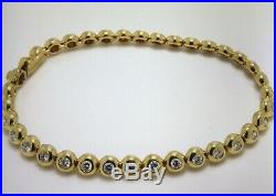 Tiffany & Co Jazz 2.8 Ct Diamond Bezel Set Bracelet 18k Gold Box Receipt Perfect