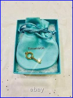 Tiffany & Co. Pendant Modern Key Solid 18K Rose Gold. Comes WithPerfect Gift Set