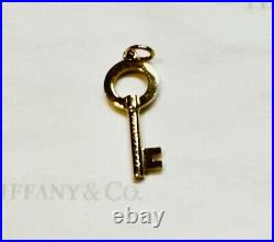 Tiffany & Co. Pendant Modern Key Solid 18K Rose Gold. Comes WithPerfect Gift Set