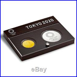 Tokyo Olympics 2020 official Pure Gold Sterling Silver Medallion Set