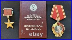 USSR Gold Star HERO Medal + LENIN ORDER SUPER SET! PERFECT SOVIET AWARDS