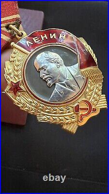 USSR Gold Star HERO Medal + LENIN ORDER SUPER SET! PERFECT SOVIET AWARDS