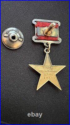 USSR Gold Star HERO Medal + LENIN ORDER SUPER SET! PERFECT SOVIET AWARDS