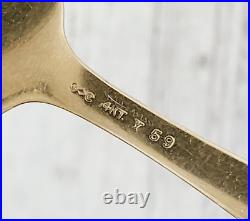 VINTAGE SOLID 14K GOLD CHILD'S FLATWARE SET FORK SPOON KNIFE 1930'S McChesney