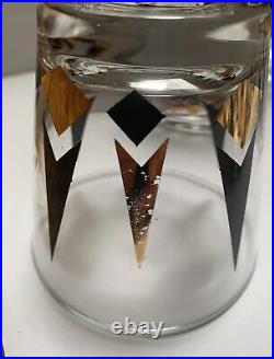 VTG Anchor Hocking Golden Peaks Black/ Gold Near Perfect. See list of 24 glasses