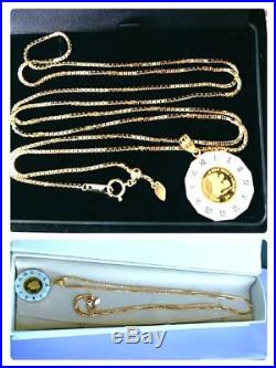 Venetian chain Teddy Bear Elizabeth Queen Pure Gold Coin Top Set World Limited