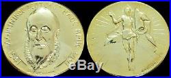 Very Very Rare Set Medals History Of Crete 70 Years Pure Silver Gold Plated