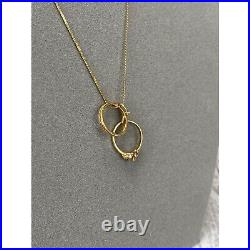 Vintage 14k solid yellow gold Wedding Engagement Ring set Charm or pendant