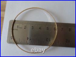 Vintage 18k solid Yellow Gold 750 Seminario set of 7 Bangle Bracelets 7-day