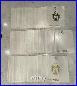 Vintage 1930s Double Damask Pure Irish Linen Napkin Set of 38 (NOS) 18x18