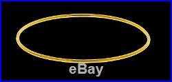 Vintage 22kt Gold Round Bangle Set Smooth Perfect Round Bangles Handmade Design