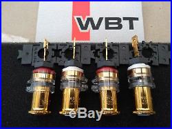 WBT-0710 CU Gold Set of 4x NextGen Pure Copper 4mm/Binding Post Terminals