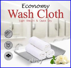 Washcloth 12x12 Towels Set Cotton Blend Bulk Pack of 12,24,48,60,120,480,600