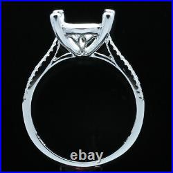 Wedding Diamond Perfect Ring Setting 9.5-10mm Round 10K White Gold Semi Mount