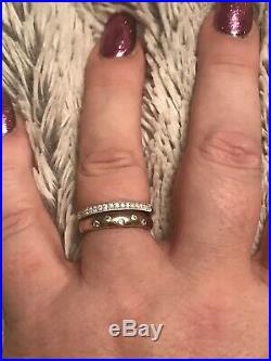 White Gold Diamond Ring Set 0.5 Carat- Perfect Fit Size M