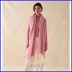 White+Warren Cashmere Sweater & Travel Wrap Set Rose Gold NWT