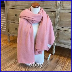 White+Warren Cashmere Sweater & Travel Wrap Set Rose Gold NWT