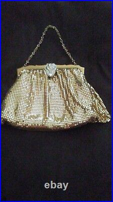 Whiting & Davis gold mesh bag set. Never used. Perfect condition. Includes box