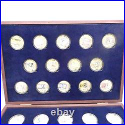 Windsor Mint Coin Set QE2 QEII Banknotes 29 Coins Gold Plated Boxed Perfect