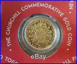 Winston Churchill Coin Set PURE SOLID GOLD COIN 24K 3,11g