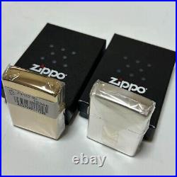 Zippo Set of 2 Pure gold plating Made in 2019. S15 micron Made in 2007