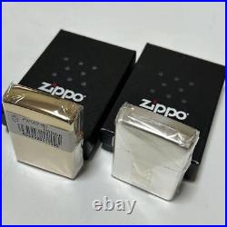 Zippo Zippo Pure Gold Plated 15 Micron Set of 2 New Unused